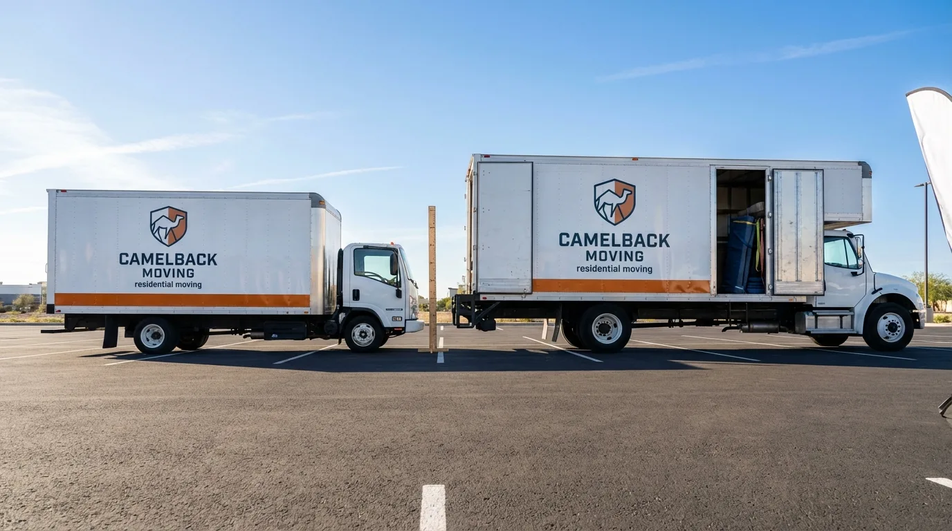 Moving truck size capacity guide in Fort Bliss